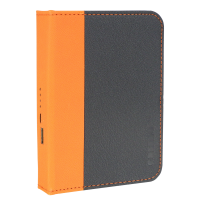 Книга-светильник с powerbank цвет  оранжевый+черный