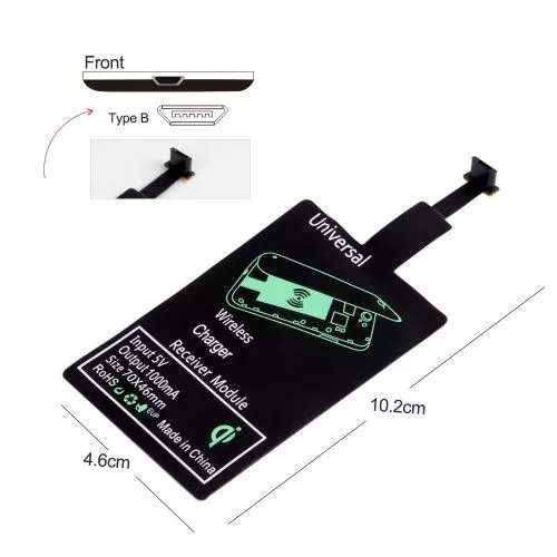 Адаптер Qi wireless charging USB micro  на сайте Megapodarok.su  Адаптер Qi wireless charging USB micro  на сайте Megapodarok.su